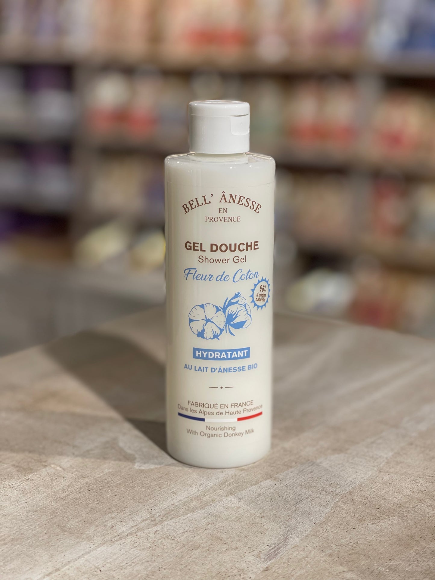 Gel douche au lait d’ânesse  - Fleur de coton